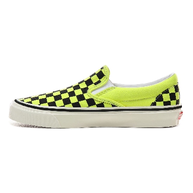 Vans Anaheim Factory Classic Slip-On 98 DX Classic Mens Womens - (Anaheim Factory) Og Yellow Neon/Checkerboard VN0A3JEXV9O Shoes