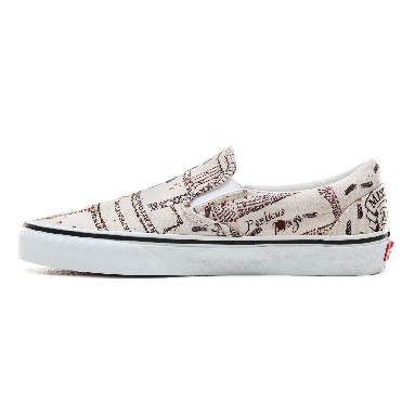 Vans x HARRY POTTER Marauders Map Slip-On Classic Mens Womens - (Harry Potter) Marauders Map/Classic White VN0A4BV3V3C Shoes