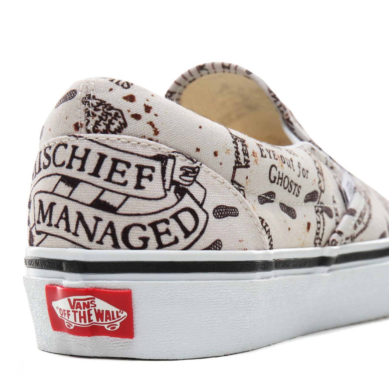 Vans x HARRY POTTER Marauders Map Slip-On Classic Mens Womens - (Harry Potter) Marauders Map/Classic White VN0A4BV3V3C Shoes