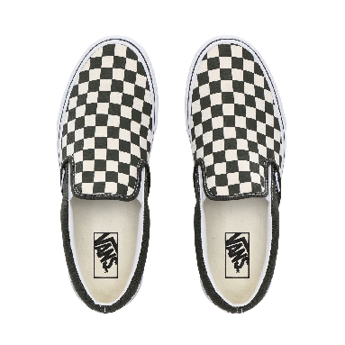 Vans Checkerboard Classic Slip-On Classic Mens Womens - (Checkerboard) forest night/true white VN0A4BV3TB4 Shoes