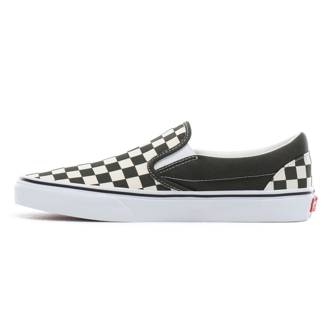 Vans Checkerboard Classic Slip-On Classic Mens Womens - (Checkerboard) forest night/true white VN0A4BV3TB4 Shoes