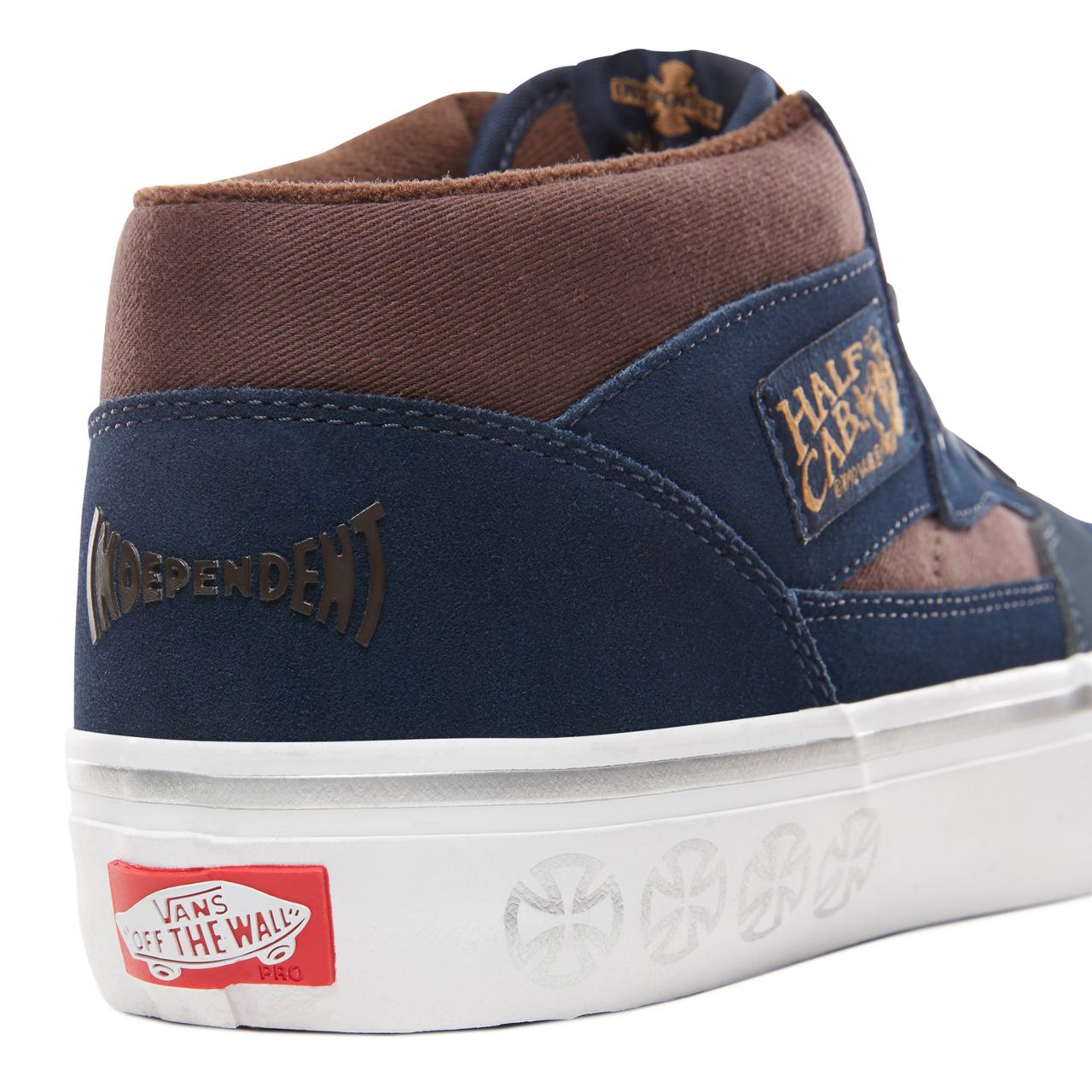 Vans X Independent Half Cab Pro Classic Mens Womens - (Independent) Dress Blues/Demitasse VN0A38CPUHL Shoes