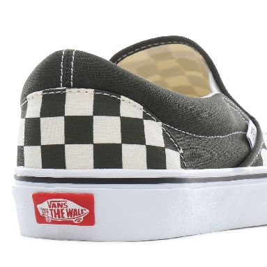 Vans Checkerboard Classic Slip-On Classic Mens Womens - (Checkerboard) forest night/true white VN0A4BV3TB4 Shoes