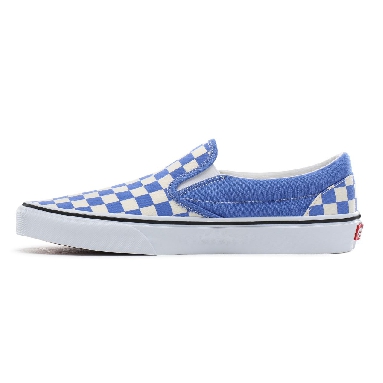 Vans Checkerboard Classic Slip-On Classic Mens Womens - (Checkerboard) ultramarine/true white VN0A4BV3TB6 Shoes