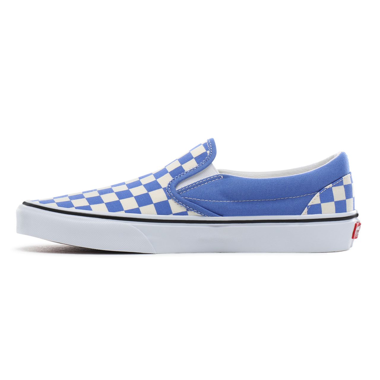 Vans Checkerboard Classic Slip-On Classic Mens Womens - (Checkerboard) ultramarine/true white VN0A4BV3TB6 Shoes