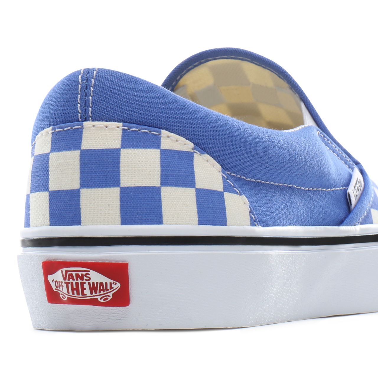 Vans Checkerboard Classic Slip-On Classic Mens Womens - (Checkerboard) ultramarine/true white VN0A4BV3TB6 Shoes