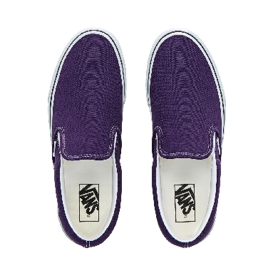 Vans Slip-On Classic Mens Womens - Violet Indigo/True White VN0A4BV3V7F Shoes