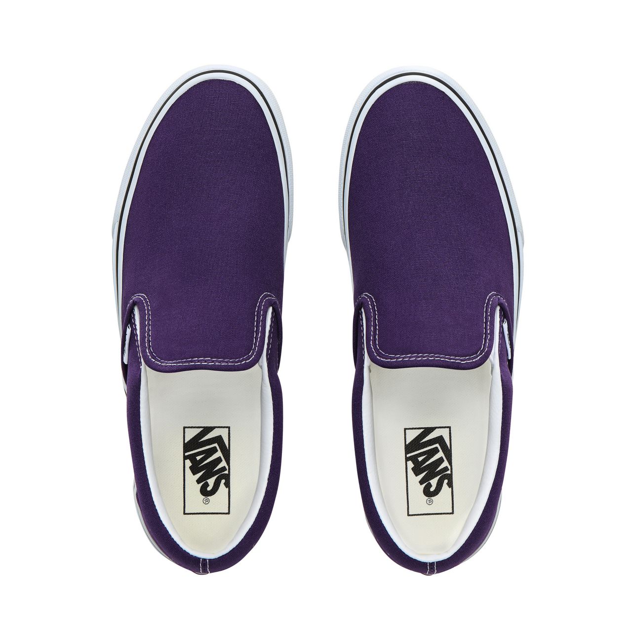 Vans Slip-On Classic Mens Womens - Violet Indigo/True White VN0A4BV3V7F Shoes