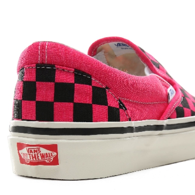 Vans Anaheim Factory Classic Slip-On 98 DX Classic Mens Womens - (Anaheim Factory) Og Pink Neon/Checkerboard VN0A3JEXV9N Shoes