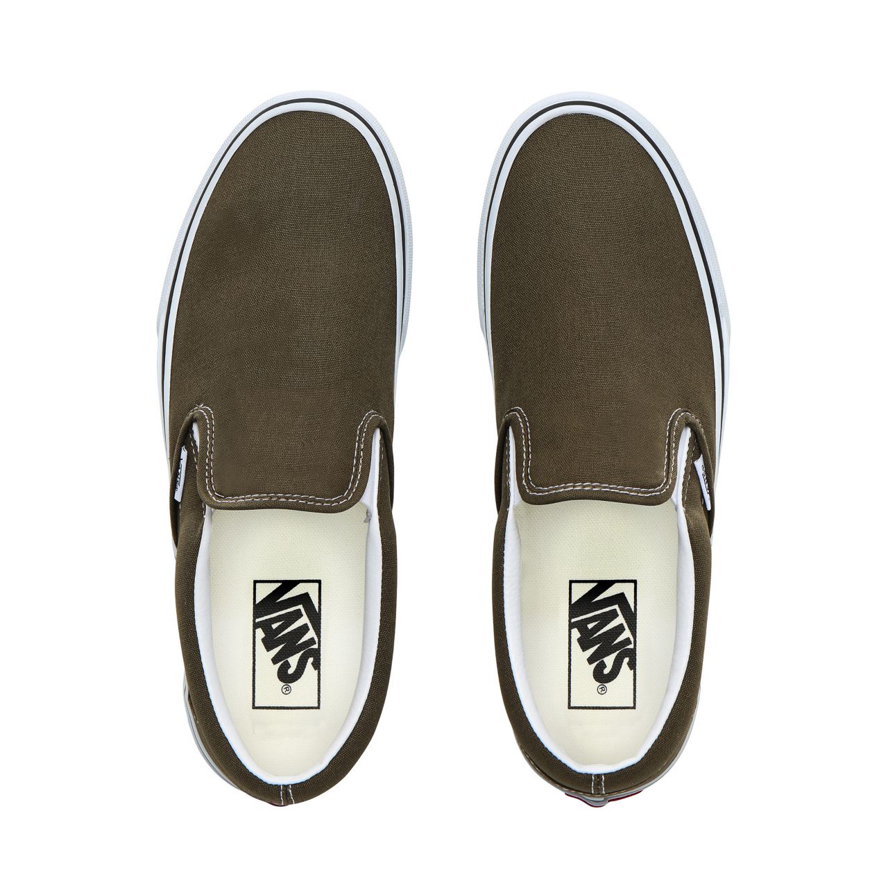 Vans Slip-On Classic Mens Womens - Beech/True White VN0A4BV3V7D Shoes