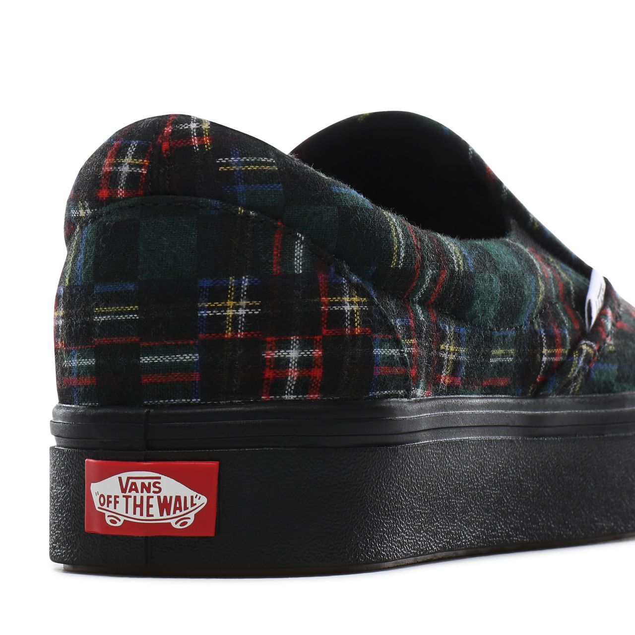 Vans Plaid Check ComfyCush Slip-On Classic Mens Womens - (Plaid Check) green/true white VN0A3WMDTFO Shoes