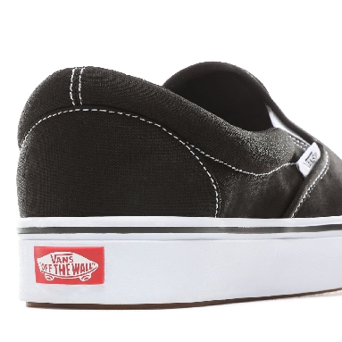 Vans Comfycush Slip-On Classic Mens Womens - (Classic) black/true white VN0A3WMDVNE Shoes