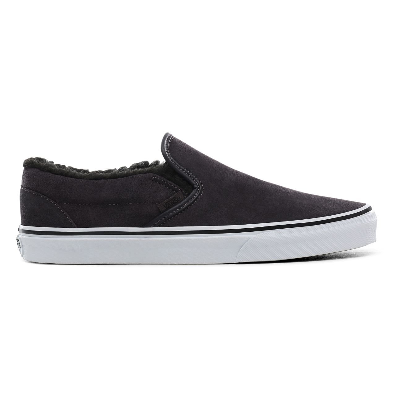 Vans Suede Sherpa Classic Slip-On Classic Mens Womens - (Suede Sherpa) obsidian/black VN0A4BV3TC1 Shoes