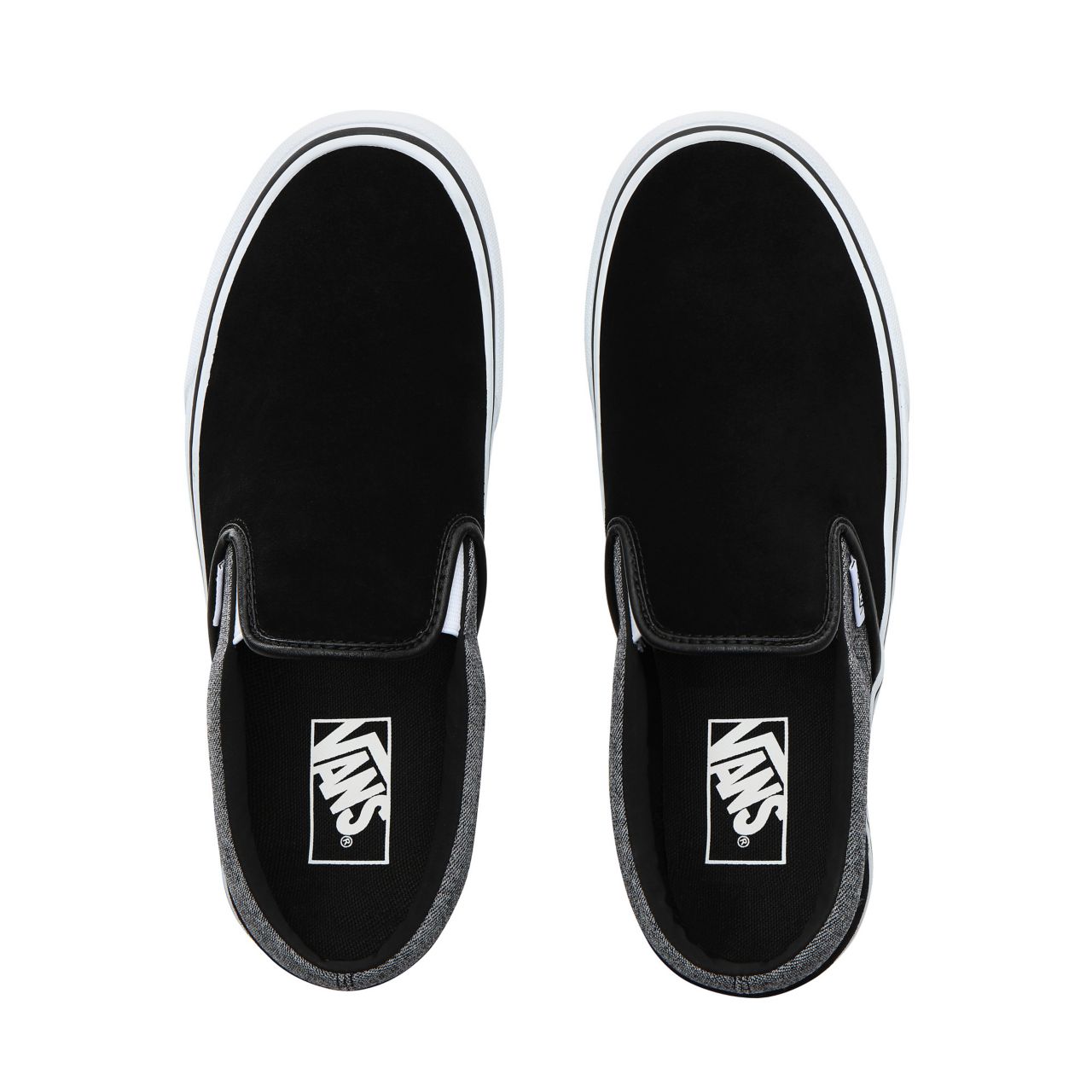 Vans Suede Classic Slip-On Classic Mens Womens - (Suede) Suiting/Black VN0A4BV3V3E Shoes