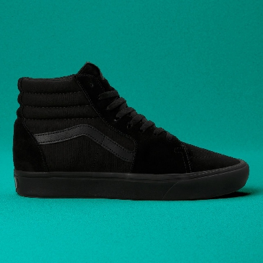 Vans Comfycush Sk8-Hi Classic Mens Womens - (Blackout) Black/Black VN0A3WMBVND Shoes