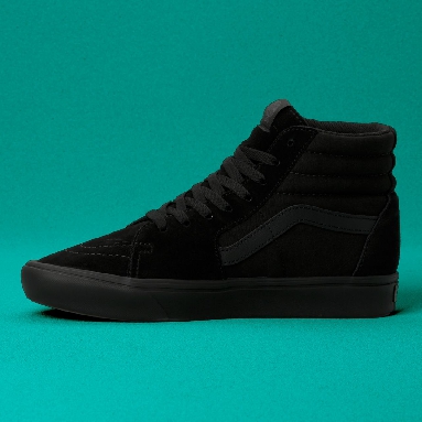 Vans Comfycush Sk8-Hi Classic Mens Womens - (Blackout) Black/Black VN0A3WMBVND Shoes