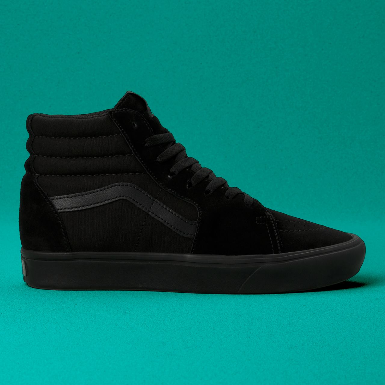 Vans Comfycush Sk8-Hi Classic Mens Womens - (Blackout) Black/Black VN0A3WMBVND Shoes