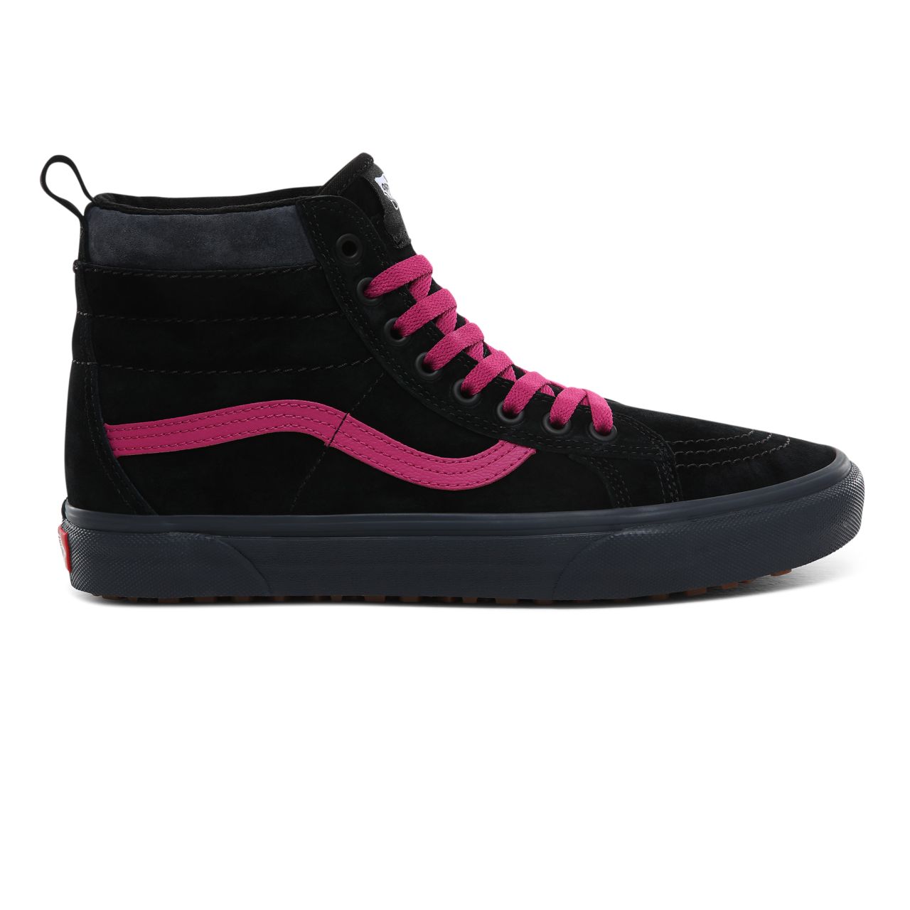 Vans Sk8-Hi MTE Classic Mens Womens - (MTE) Black/Fuschia Red VN0A4BV7TIN Shoes