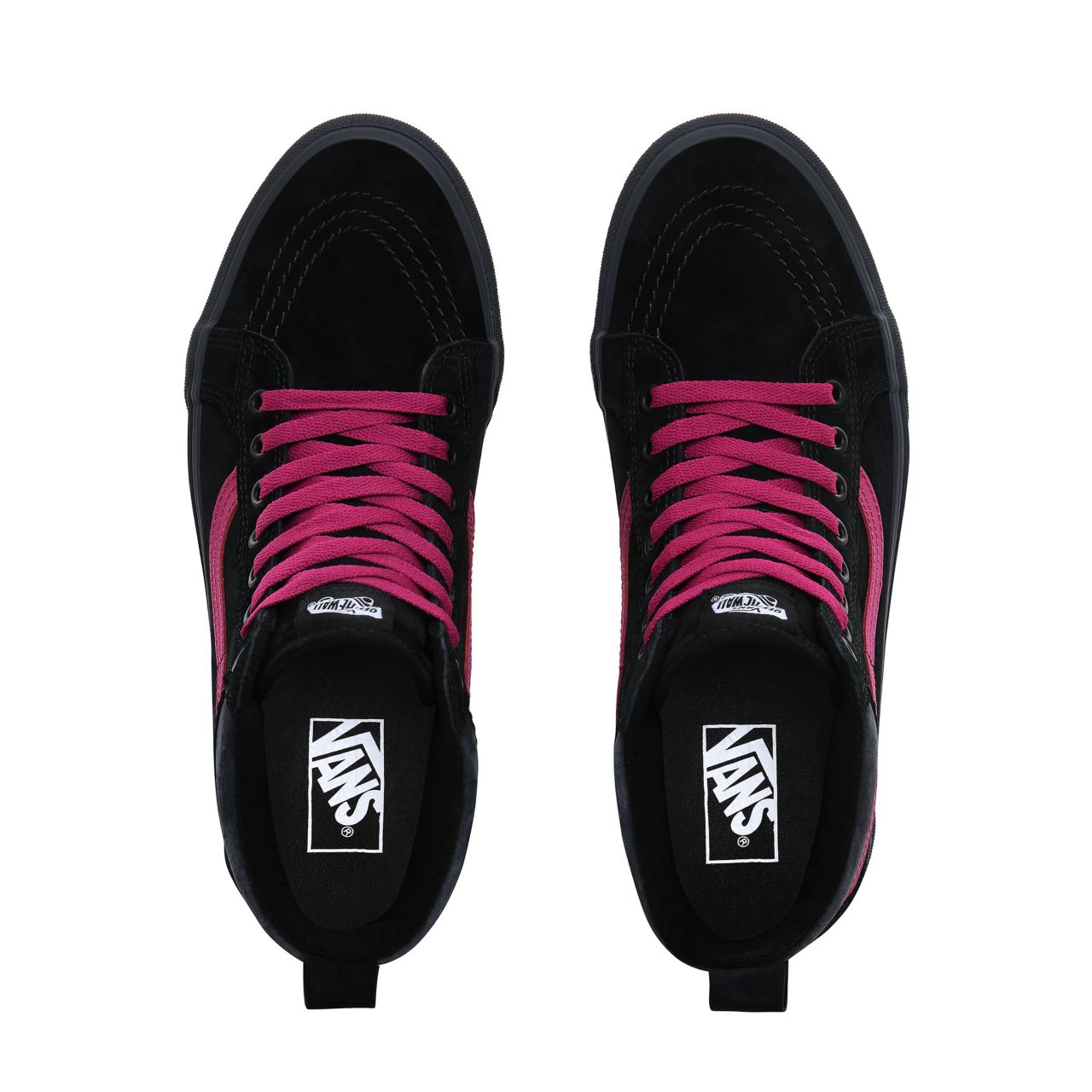 Vans Sk8-Hi MTE Classic Mens Womens - (MTE) Black/Fuschia Red VN0A4BV7TIN Shoes