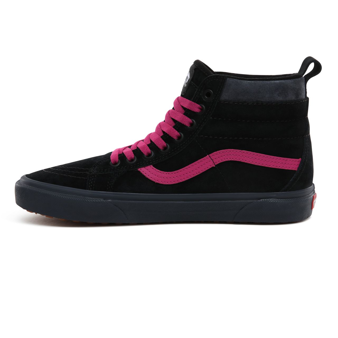 Vans Sk8-Hi MTE Classic Mens Womens - (MTE) Black/Fuschia Red VN0A4BV7TIN Shoes