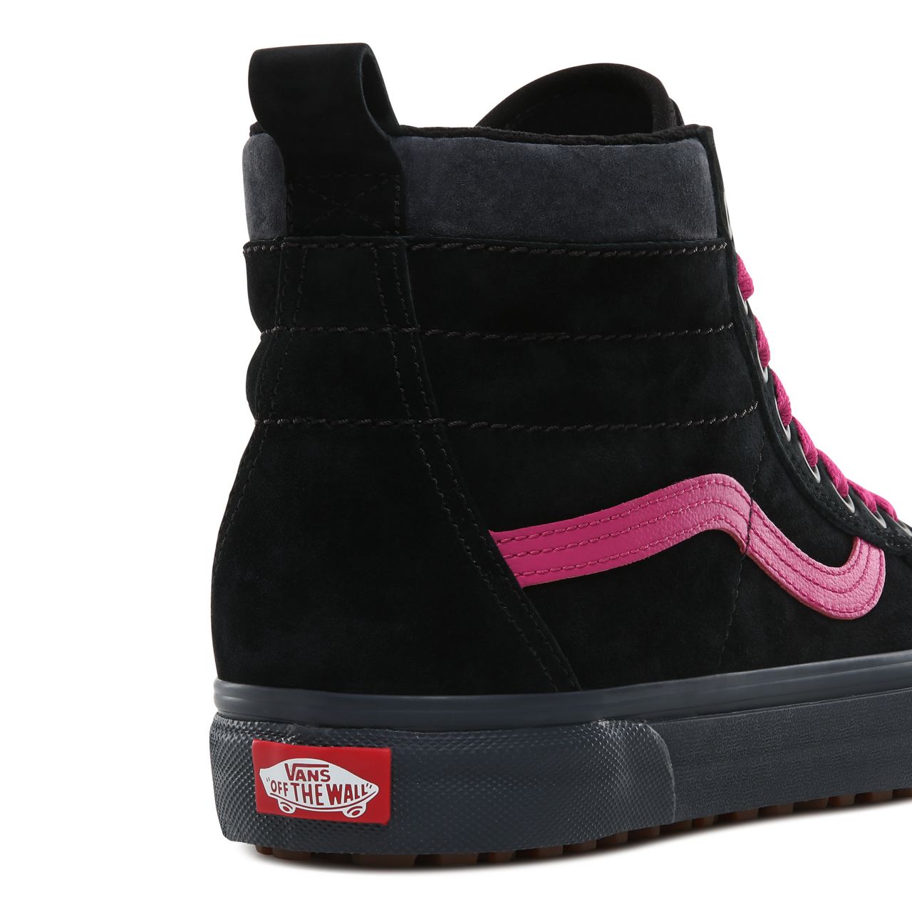 Vans Sk8-Hi MTE Classic Mens Womens - (MTE) Black/Fuschia Red VN0A4BV7TIN Shoes