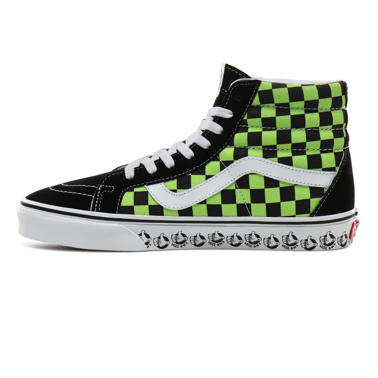 Vans BMX Sk8-Hi Reissue Classic Mens Womens - (Vans BMX) Black/Sharp Green VN0A4BV8V3W Shoes