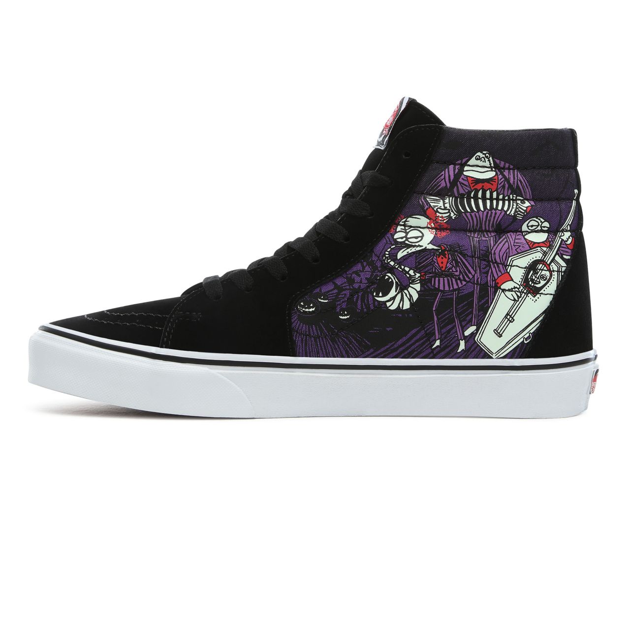 Vans Disney x Vans SK8-Hi Classic Mens Womens - (Disney) Jacks Lament/Nightmare VN0A4BV6T35 Shoes