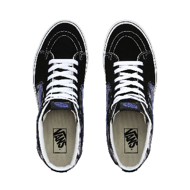 Vans Blur Boards SK8-Hi Classic Mens Womens - (Blur Boards) black/royal blue VN0A4BV6T2N Shoes