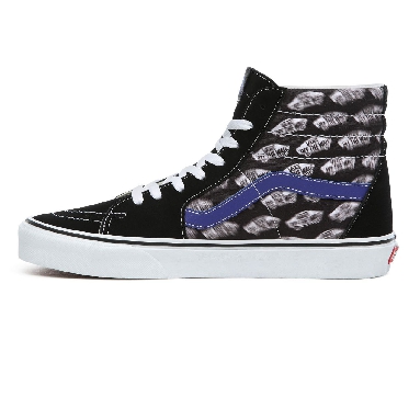 Vans Blur Boards SK8-Hi Classic Mens Womens - (Blur Boards) black/royal blue VN0A4BV6T2N Shoes