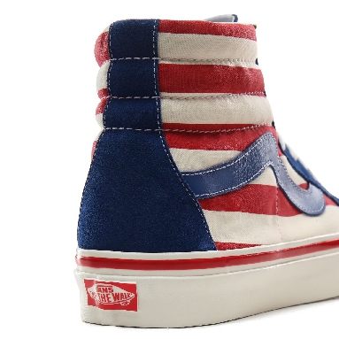 Vans Anaheim Factory Sk8-Hi 38 DX Classic Mens Womens - (Anaheim Factory) Og Blue/Og Red stripes VN0A38GFXKI Shoes