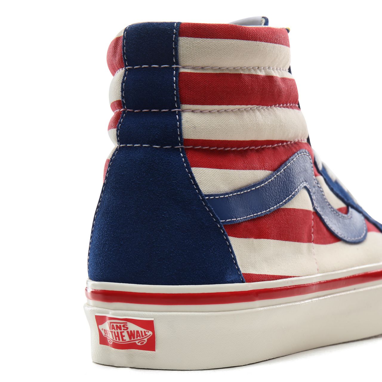 Vans Anaheim Factory Sk8-Hi 38 DX Classic Mens Womens - (Anaheim Factory) Og Blue/Og Red stripes VN0A38GFXKI Shoes