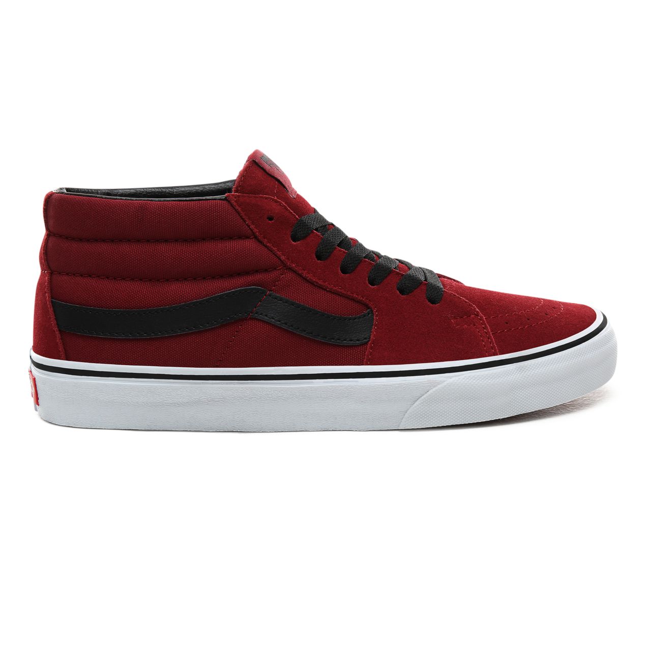 Vans Sk8-Mid Classic Mens Womens - Biking Red/True White VN0A3WM31K4 Shoes