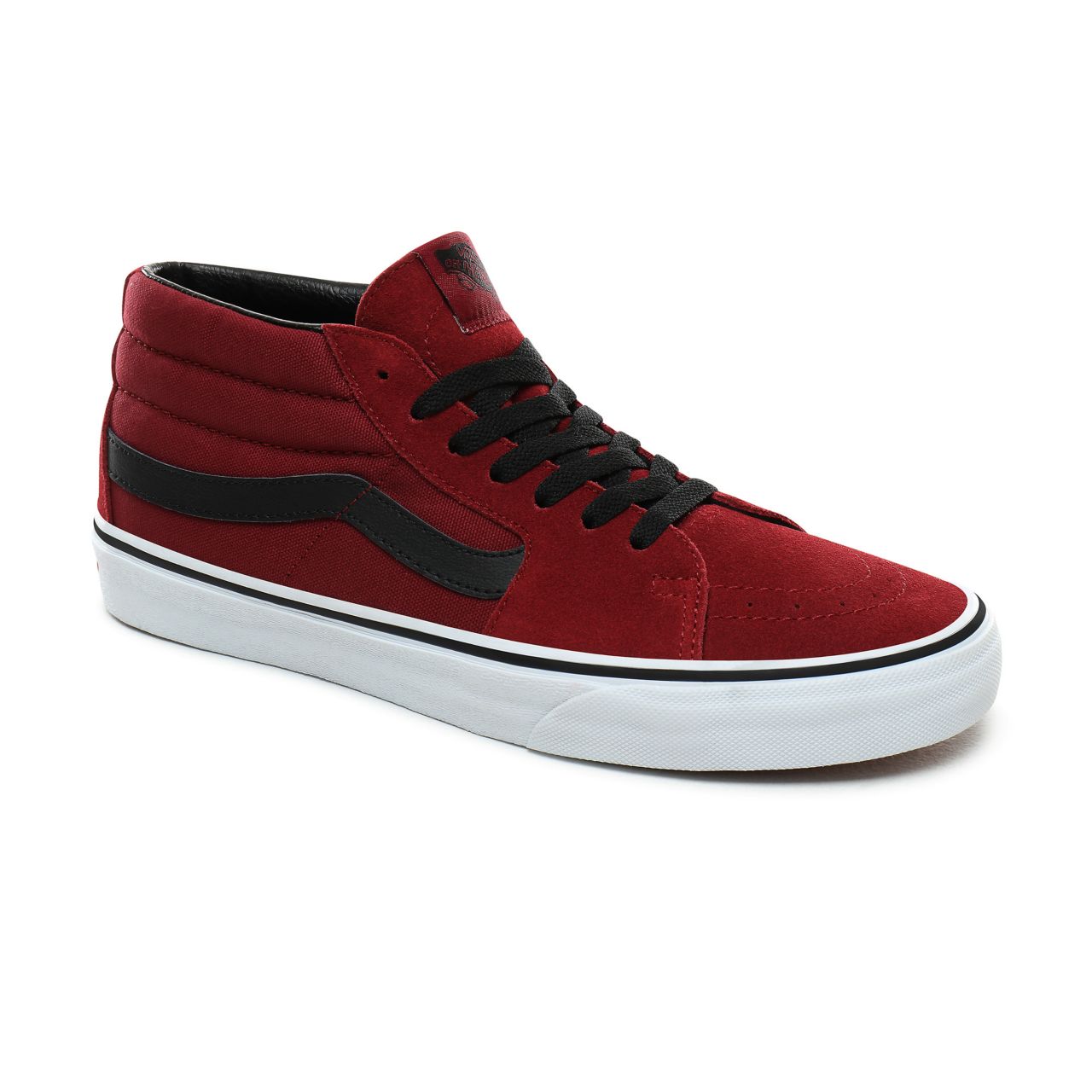 Vans Sk8-Mid Classic Mens Womens - Biking Red/True White VN0A3WM31K4 Shoes