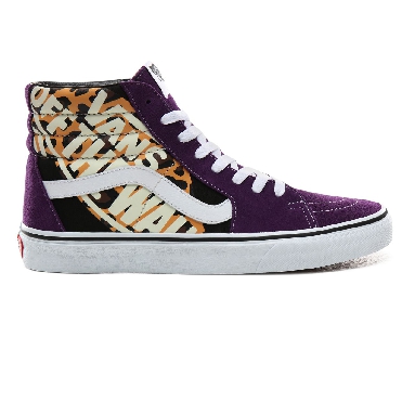 Vans OTW Quarter Sk8-Hi Classic Mens Womens - (OTW Quarter) Leopard/Violet Indigo/True White VN0A4BV6XKA Shoes