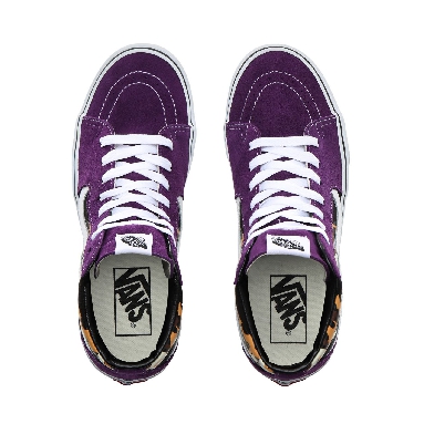 Vans OTW Quarter Sk8-Hi Classic Mens Womens - (OTW Quarter) Leopard/Violet Indigo/True White VN0A4BV6XKA Shoes