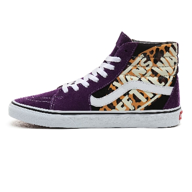 Vans OTW Quarter Sk8-Hi Classic Mens Womens - (OTW Quarter) Leopard/Violet Indigo/True White VN0A4BV6XKA Shoes