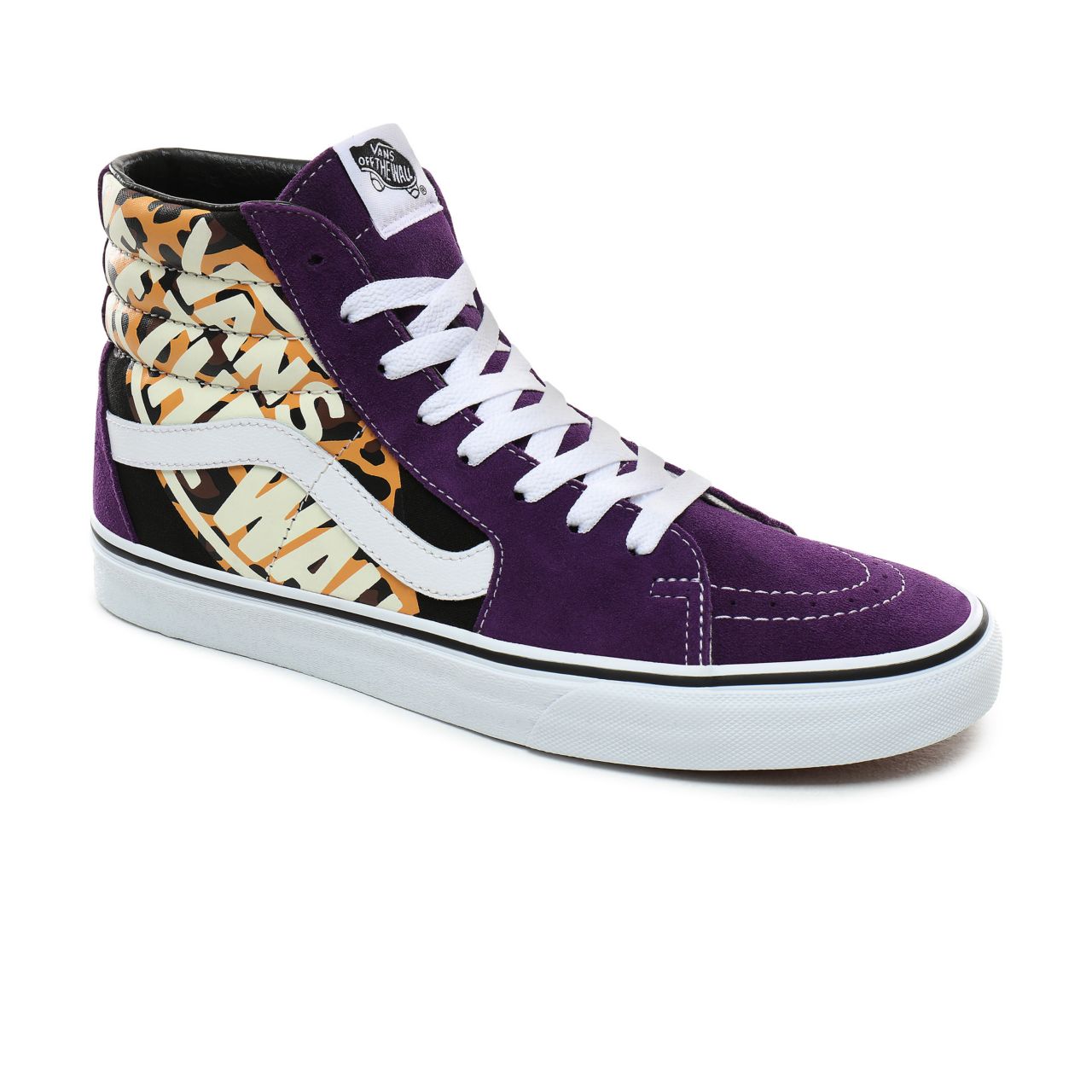 Vans OTW Quarter Sk8-Hi Classic Mens Womens - (OTW Quarter) Leopard/Violet Indigo/True White VN0A4BV6XKA Shoes