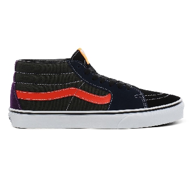 Vans Mix & Match SK8-Mid Classic Mens Womens - (Mix & Match) violet indigo/forest night VN0A3WM3TBZ Shoes