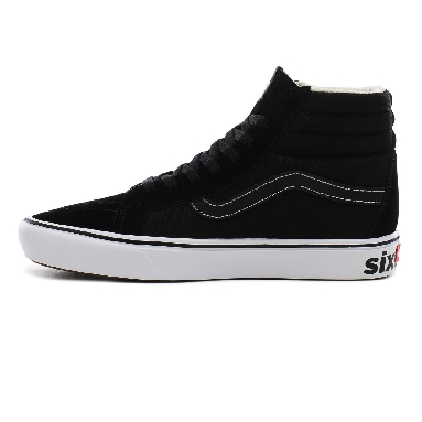 Vans Distort ComfyCush SK8-Hi Reissue Classic Mens Womens - (Distort) Black/True White VN0A3WMCVX6 Shoes