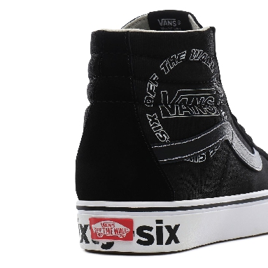 Vans Distort ComfyCush SK8-Hi Reissue Classic Mens Womens - (Distort) Black/True White VN0A3WMCVX6 Shoes