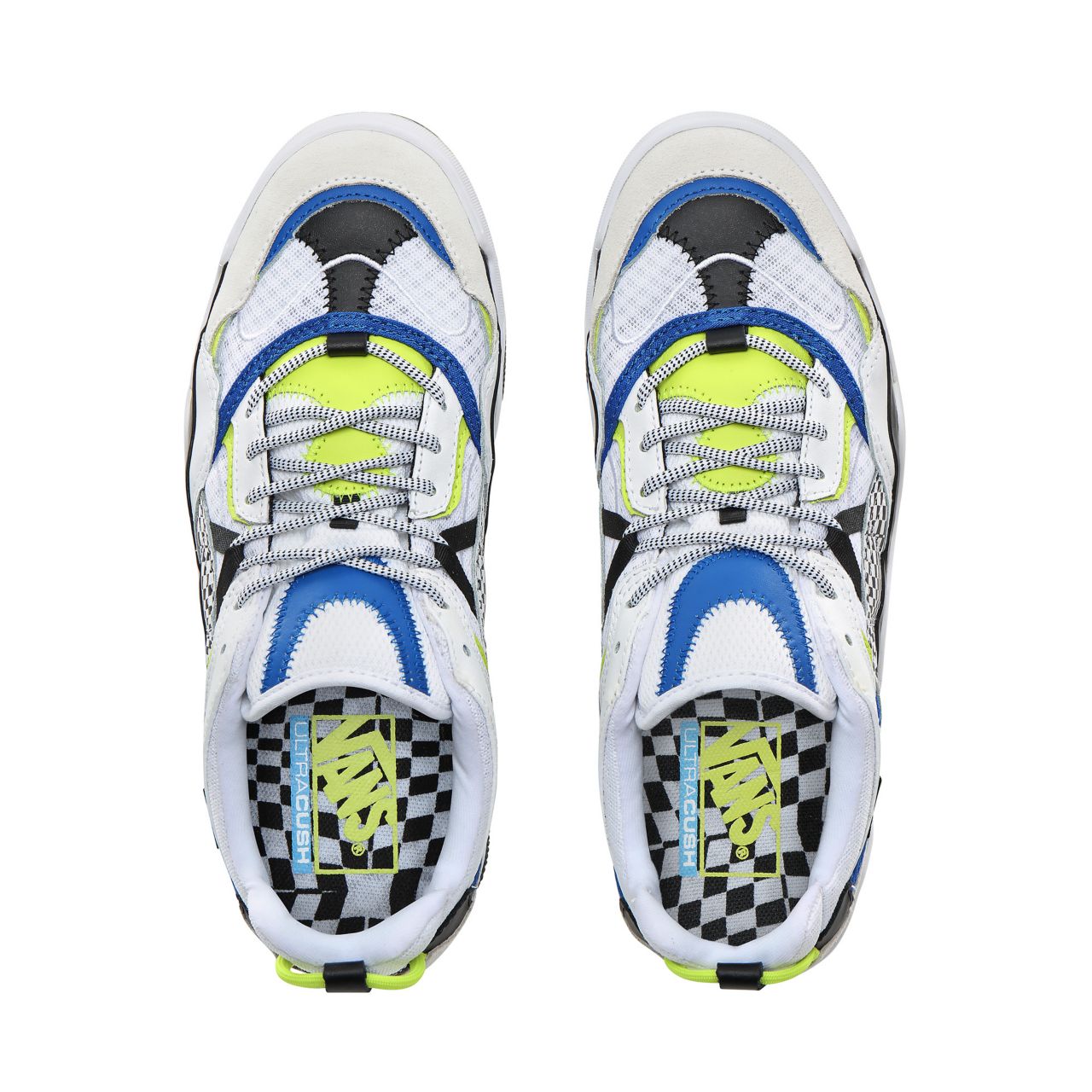 Vans Distort Check Varix WC Classic Mens Womens - (Distort Check) True White/Black VN0A3WLNXNI Shoes