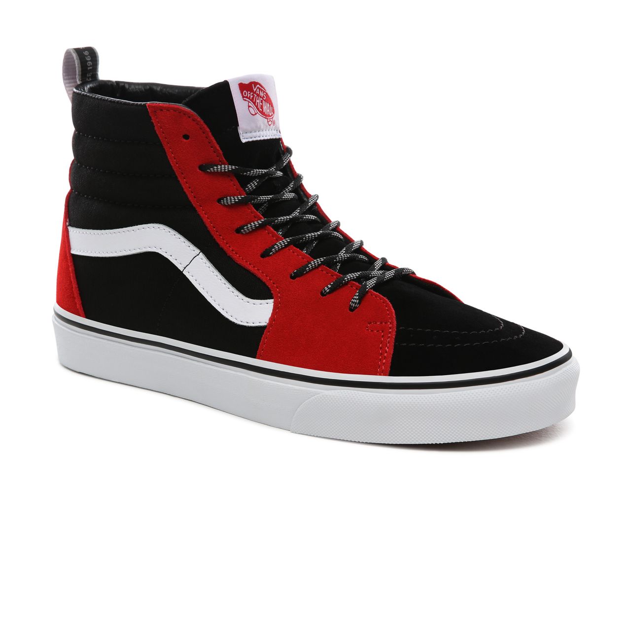 Vans OTW Webbing SK8-Hi Classic Mens Womens - (OTW Webbing) red/black/true white VN0A4BV6T74 Shoes