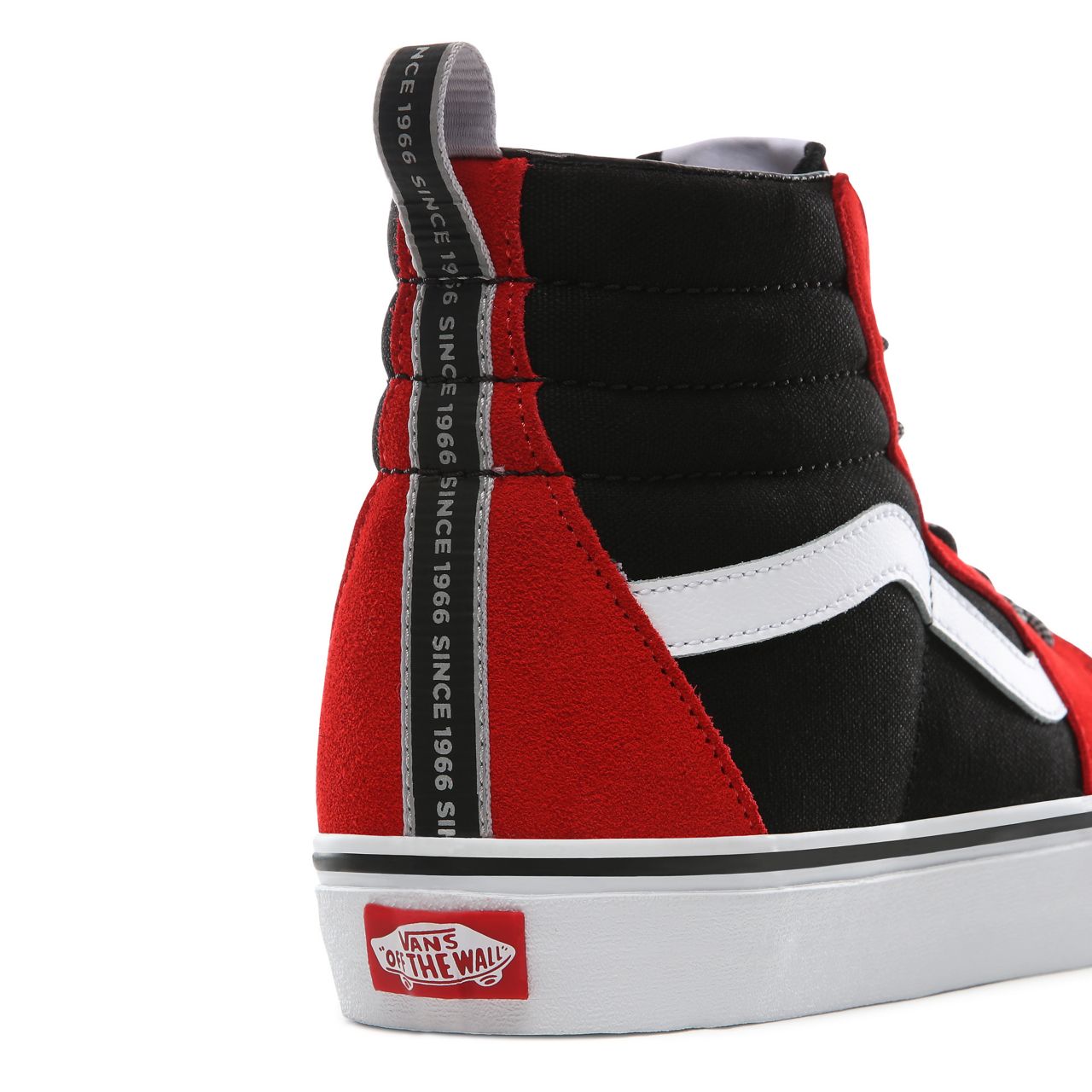 Vans OTW Webbing SK8-Hi Classic Mens Womens - (OTW Webbing) red/black/true white VN0A4BV6T74 Shoes