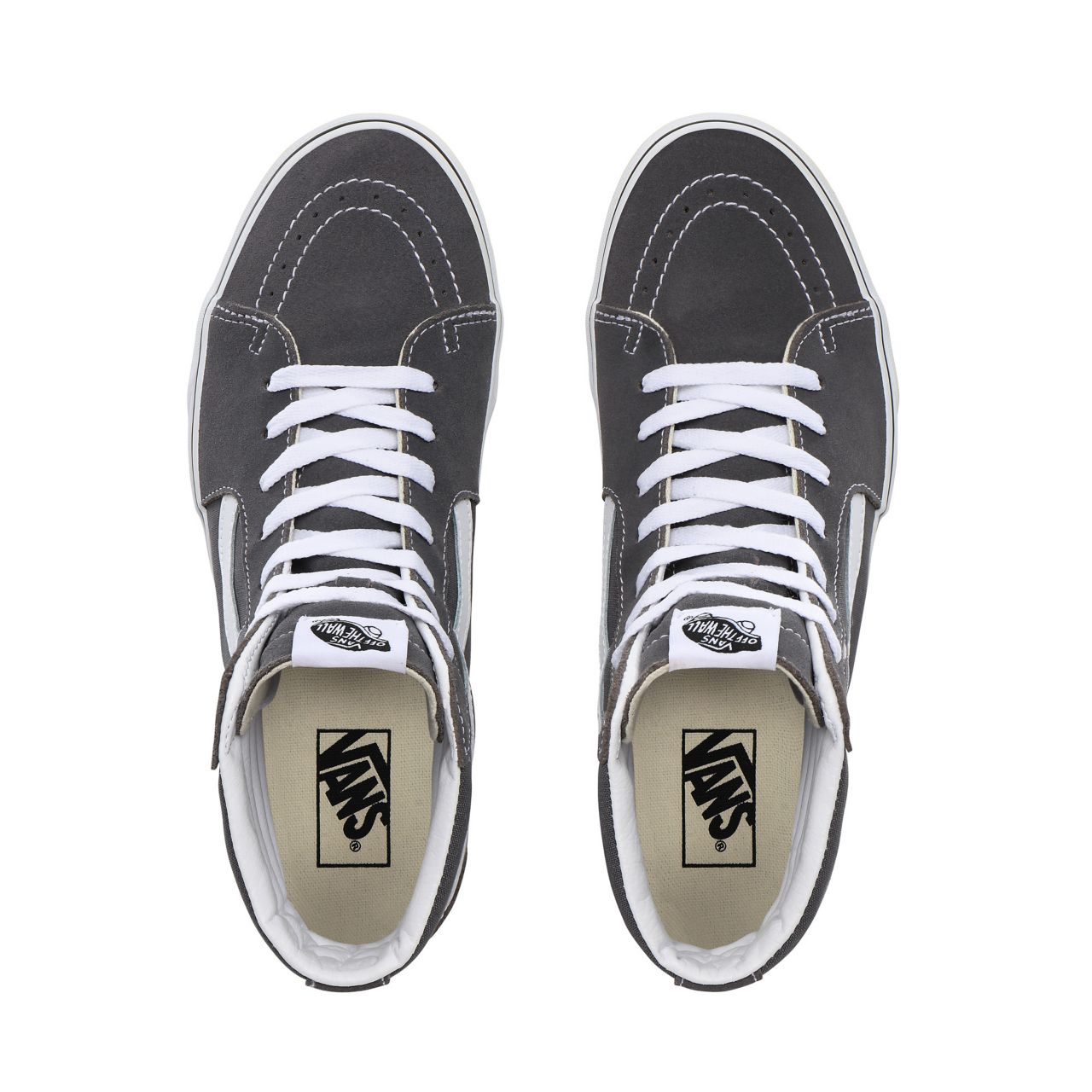 Vans Sk8-Hi Classic Mens Womens - Pewter/True White VN0A4BV6195 Shoes