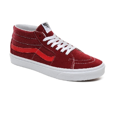 Vans Retro Sport Sk8-Mid Classic Mens Womens - (Retro Sport) Biking Red/Poinsettia VN0A3WM3VXZ Shoes