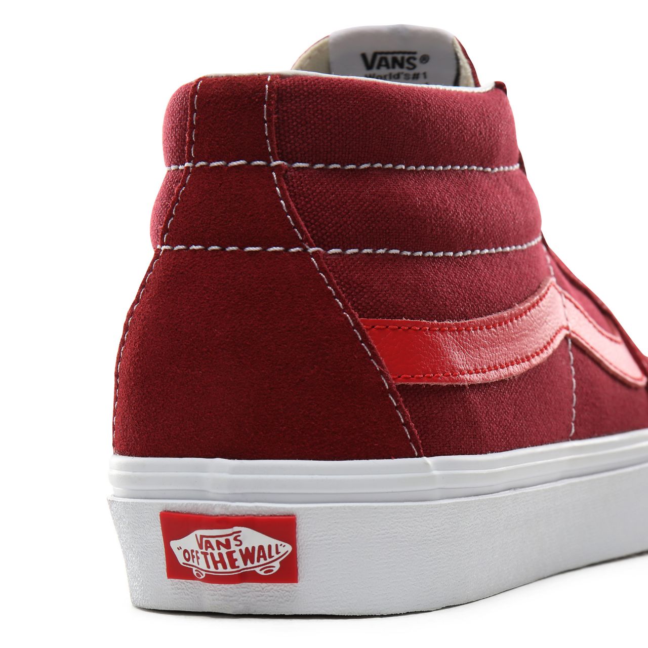 Vans Retro Sport Sk8-Mid Classic Mens Womens - (Retro Sport) Biking Red/Poinsettia VN0A3WM3VXZ Shoes