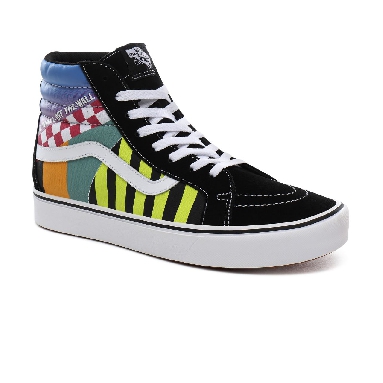 Vans Mash Up ComfyCush SK8-Hi Reissue Classic Mens Womens - (Mash Up) multi/black/true white VN0A3WMCTE6 Shoes