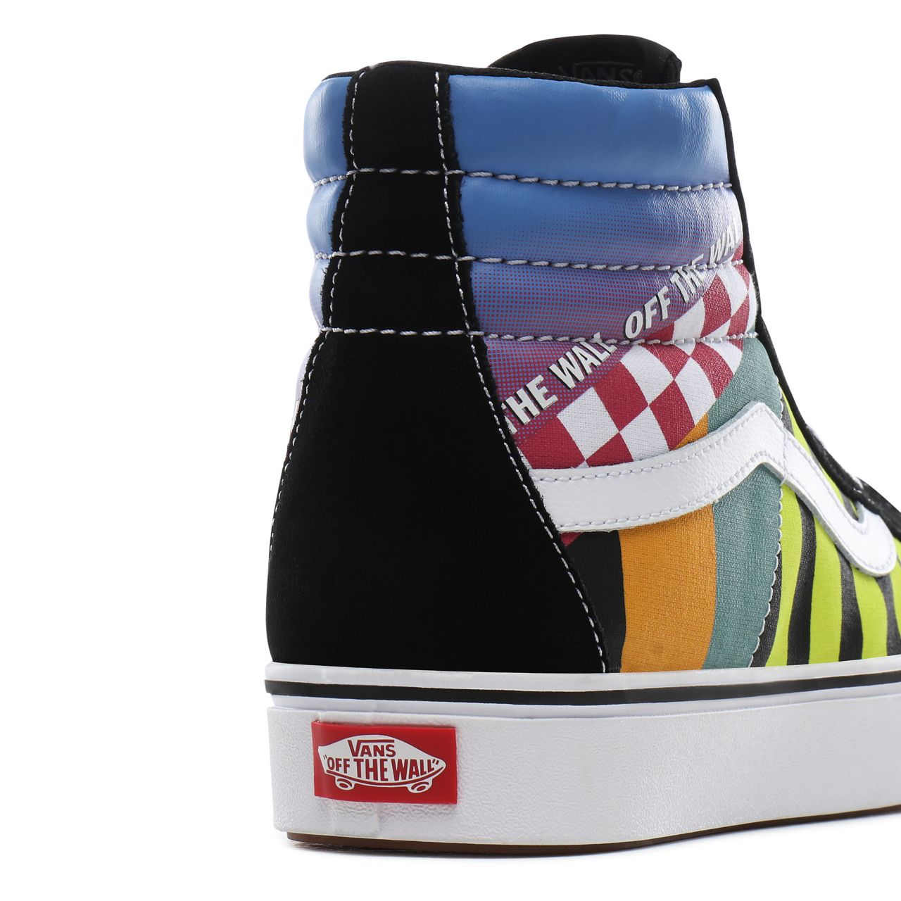 Vans Mash Up ComfyCush SK8-Hi Reissue Classic Mens Womens - (Mash Up) multi/black/true white VN0A3WMCTE6 Shoes