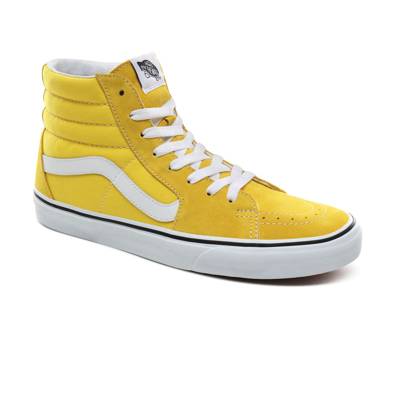 Vans Sk8-Hi Classic Mens Womens - Vibrant Yellow/True White VN0A4BV6FSX Shoes