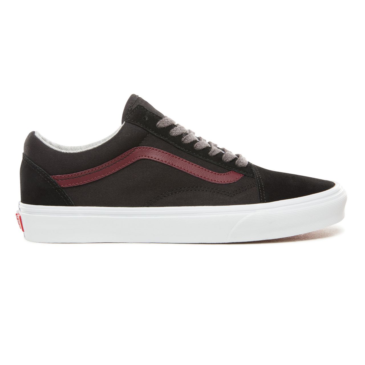 Vans Jersey Lace Old Skool Classic Mens Womens - (Jersey Lace) Black/Port Royale VN0A38G1UNI Shoes